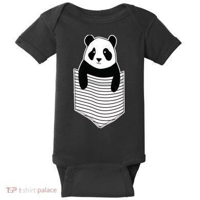 Cute Panda Pocket Baby Bodysuit