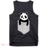 Cute Panda Pocket Tank Top thumb 0