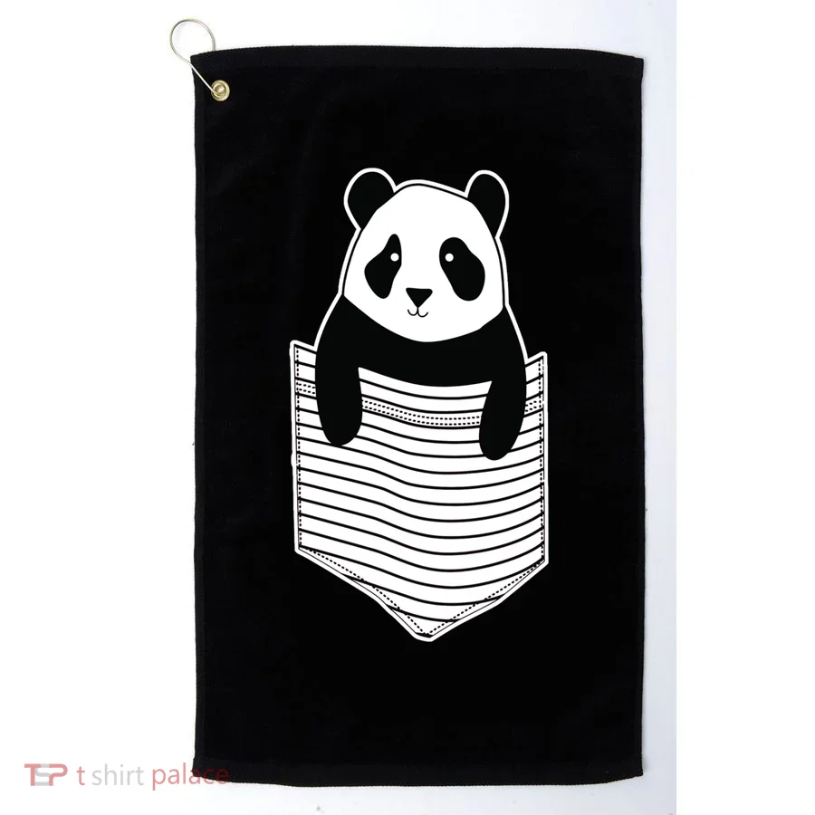 Cute Panda Pocket Golf Towel