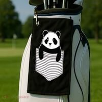 Cute Panda Pocket Golf Towel thumb 2