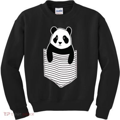 Cute Panda Pocket Kids Sweatshirt