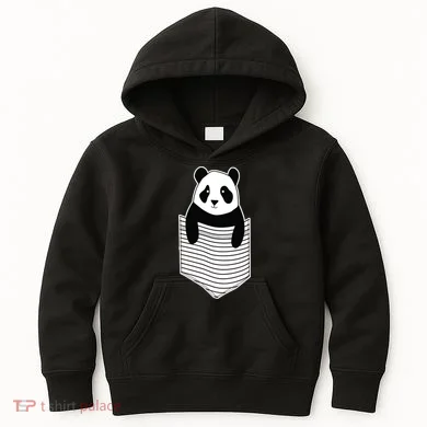 Cute Panda Pocket Kids Hoodie