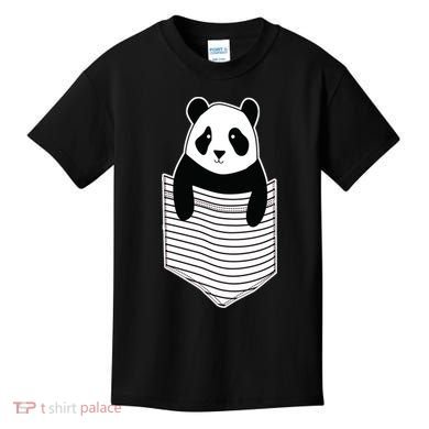 Cute Panda Pocket Kids T-Shirt