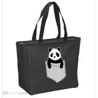 Cute Panda Pocket Tote Bag thumb 2