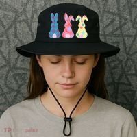 Cute Patterns Easter Bunnies Bucket Hat thumb 3