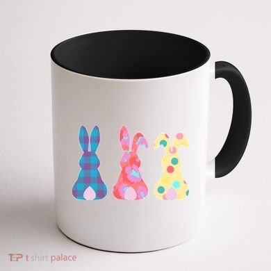 Cute Patterns Easter Bunnies Coffee Mug back