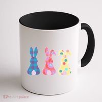 Cute Patterns Easter Bunnies Coffee Mug thumb 1