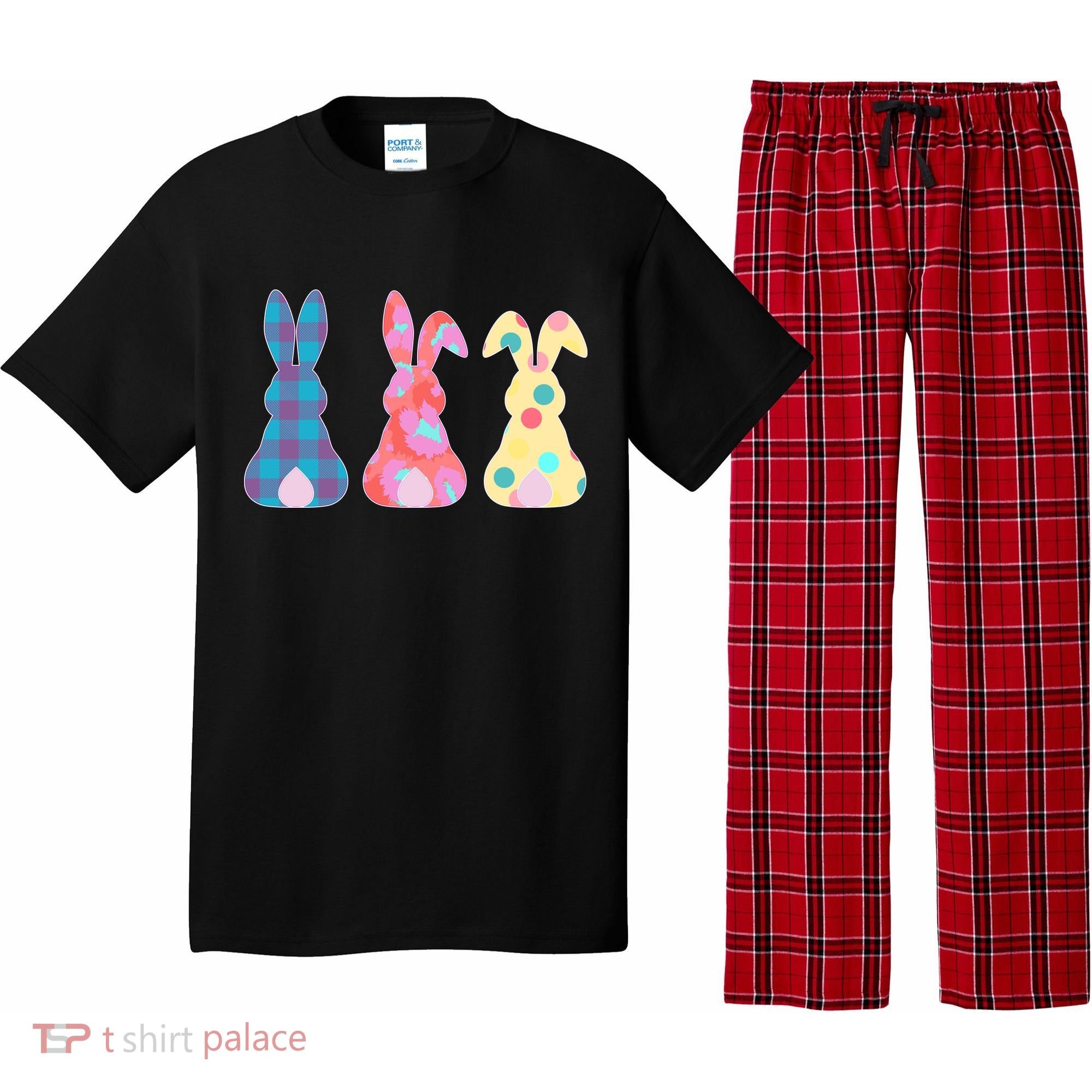 Cute Patterns Easter Bunnies Pajama Set