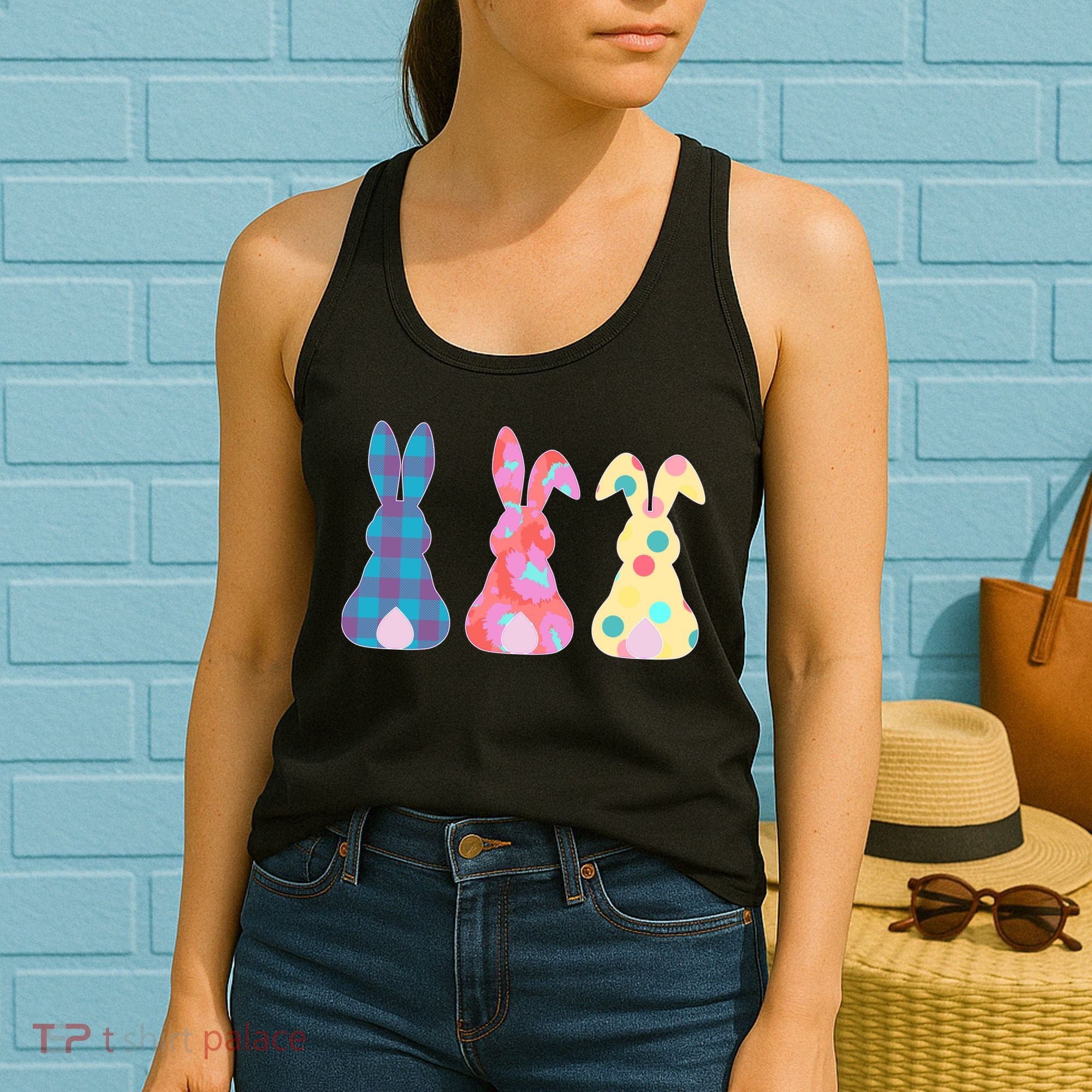 Cute Patterns Easter Bunnies Women's Tank Top