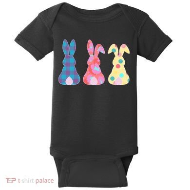 Cute Patterns Easter Bunnies Baby Bodysuit