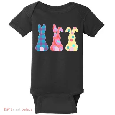 Cute Patterns Easter Bunnies Baby Bodysuit