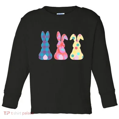 Cute Patterns Easter Bunnies Toddler Long Sleeve