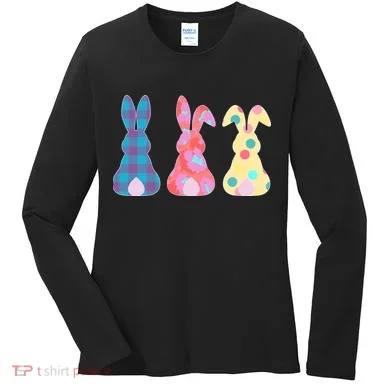 Cute Patterns Easter Bunnies Women's Long Sleeve Shirt