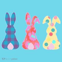 Cute Patterns Easter Bunnies T-Shirt thumb 6