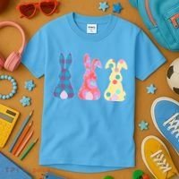 Cute Patterns Easter Bunnies Kids T-Shirt thumb 3
