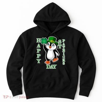 Cute Penguin Happy St Patricks Day Hoodie