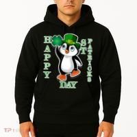 Cute Penguin Happy St Patricks Day Hoodie thumb 2