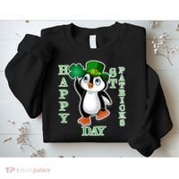 Cute Penguin Happy St Patricks Day Sweatshirt thumb 2