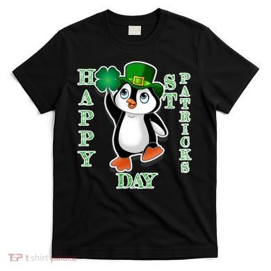 Cute Penguin Happy St Patricks Day T-Shirt