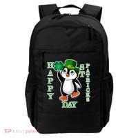 Cute Penguin Happy St Patricks Day Backpack thumb 0