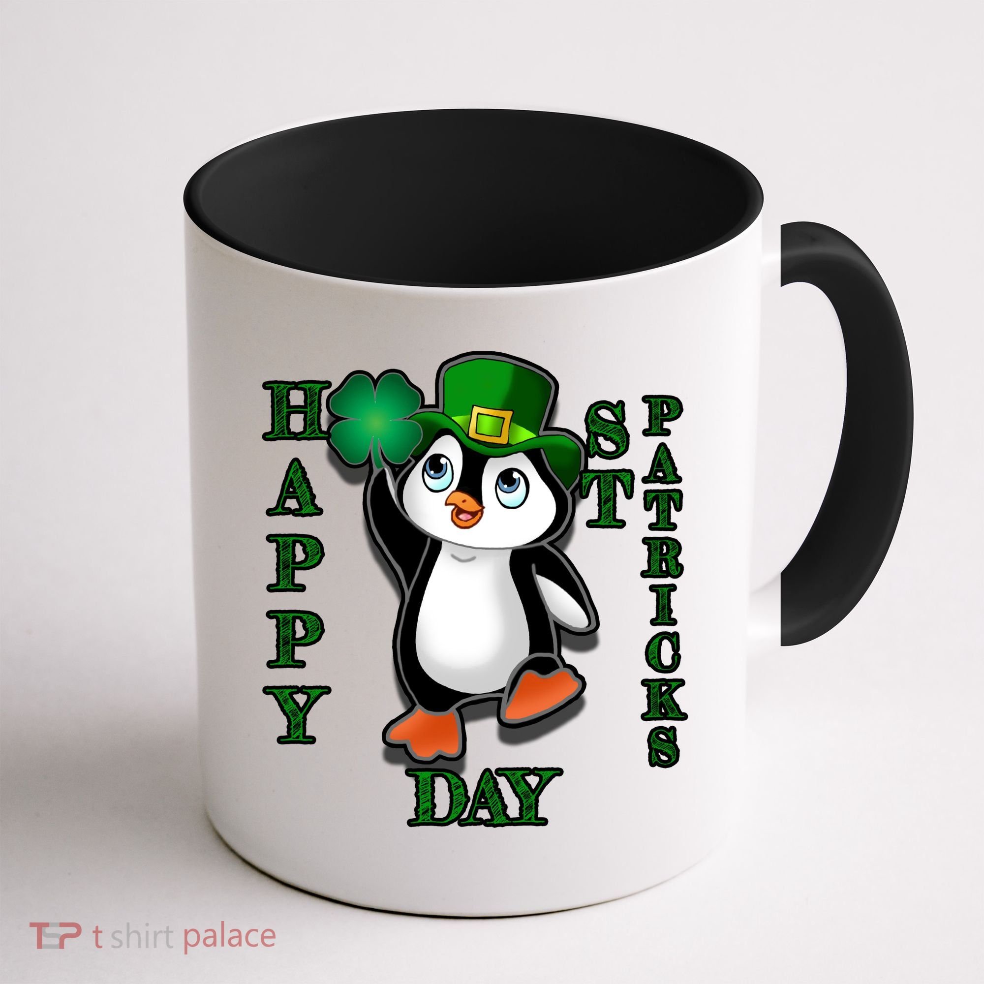 Cute Penguin Happy St Patricks Day Coffee Mug