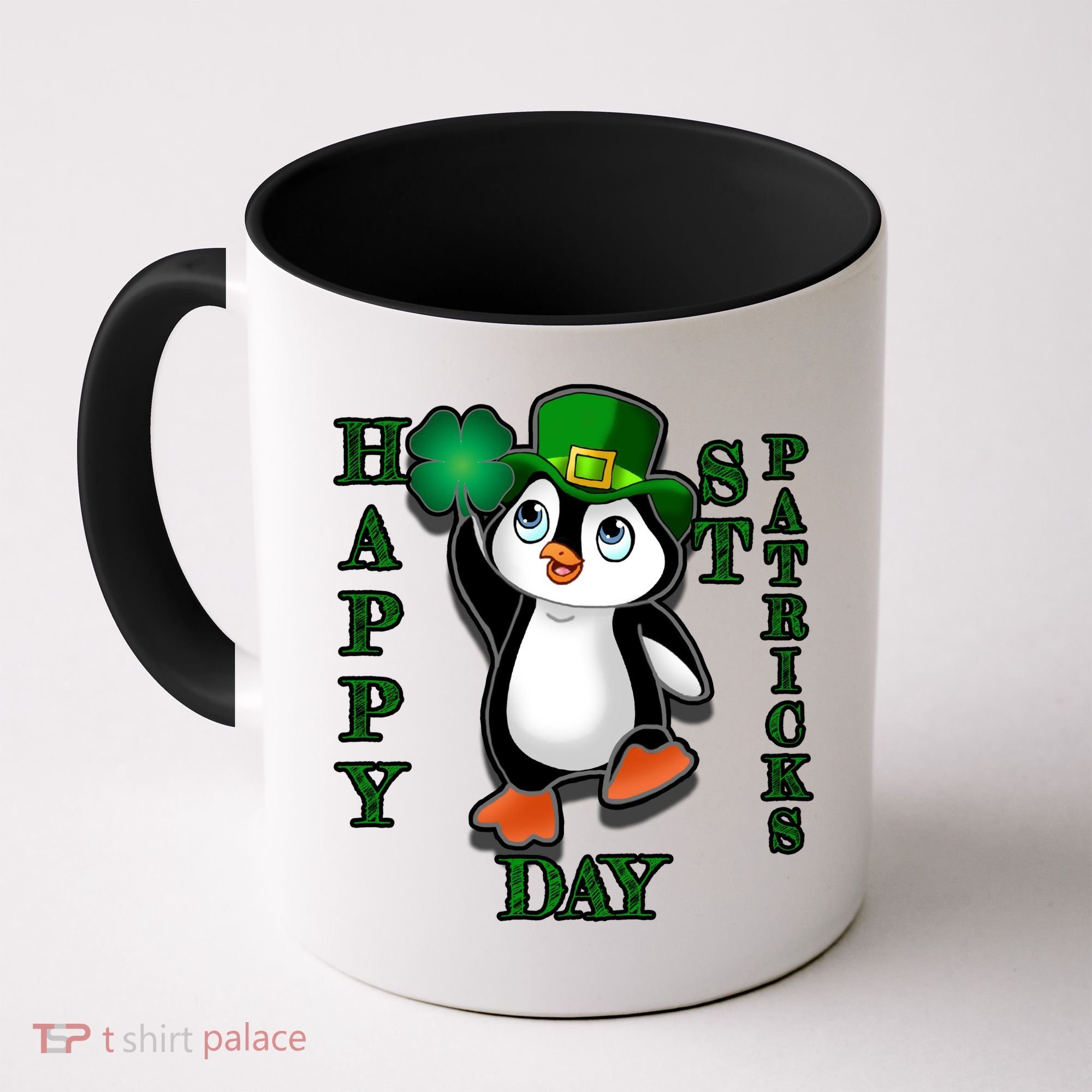 Cute Penguin Happy St Patricks Day Coffee Mug