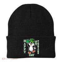Cute Penguin Happy St Patricks Day Beanie thumb 0
