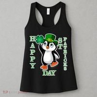 Cute Penguin Happy St Patricks Day Women's Tank Top thumb 3