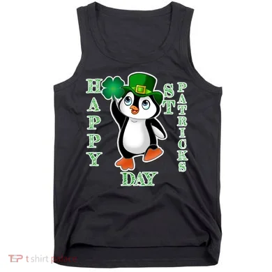 Cute Penguin Happy St Patricks Day Tank Top