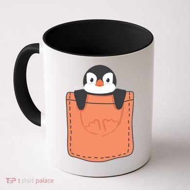 Cute Penguin In Pocket Coffee Mug