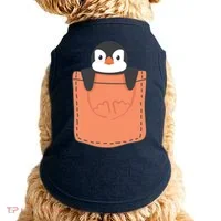 Cute Penguin In Pocket Doggie Tank thumb 0