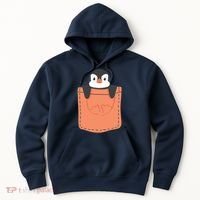 Cute Penguin In Pocket Hoodie thumb 0