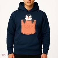 Cute Penguin In Pocket Hoodie thumb 2