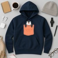 Cute Penguin In Pocket Hoodie thumb 3