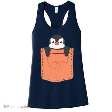 Cute Penguin In Pocket Women's Tank Top