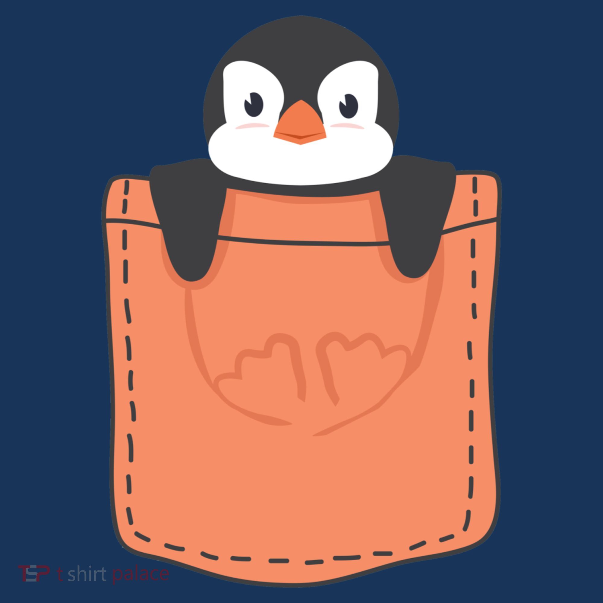Cute Penguin In Pocket Baby Bodysuit