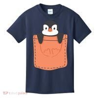 Cute Penguin In Pocket Kids T-Shirt thumb 0