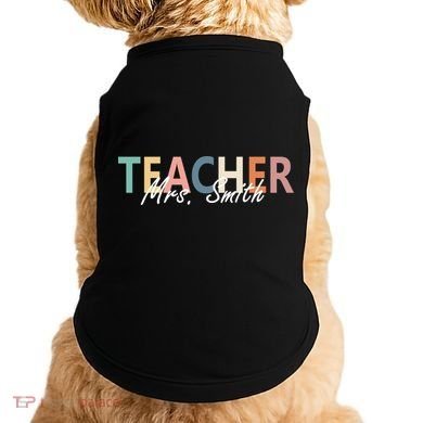 Cute Personalize Teacher Customizable Gift Custom Doggie Tank