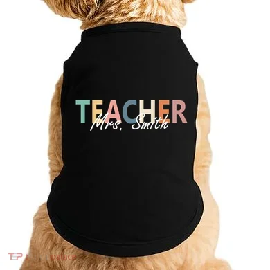 Cute Personalize Teacher Customizable Gift Custom Doggie Tank