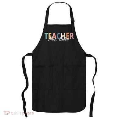 Cute Personalize Teacher Customizable Gift Custom Apron