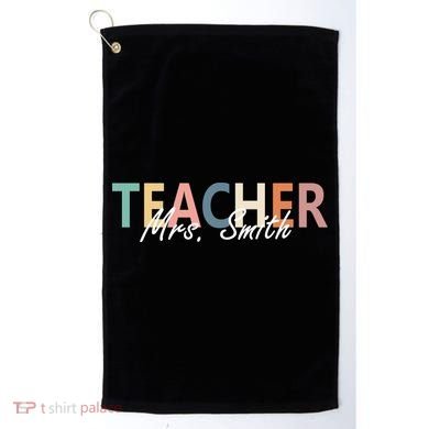 Cute Personalize Teacher Customizable Gift Custom Golf Towel