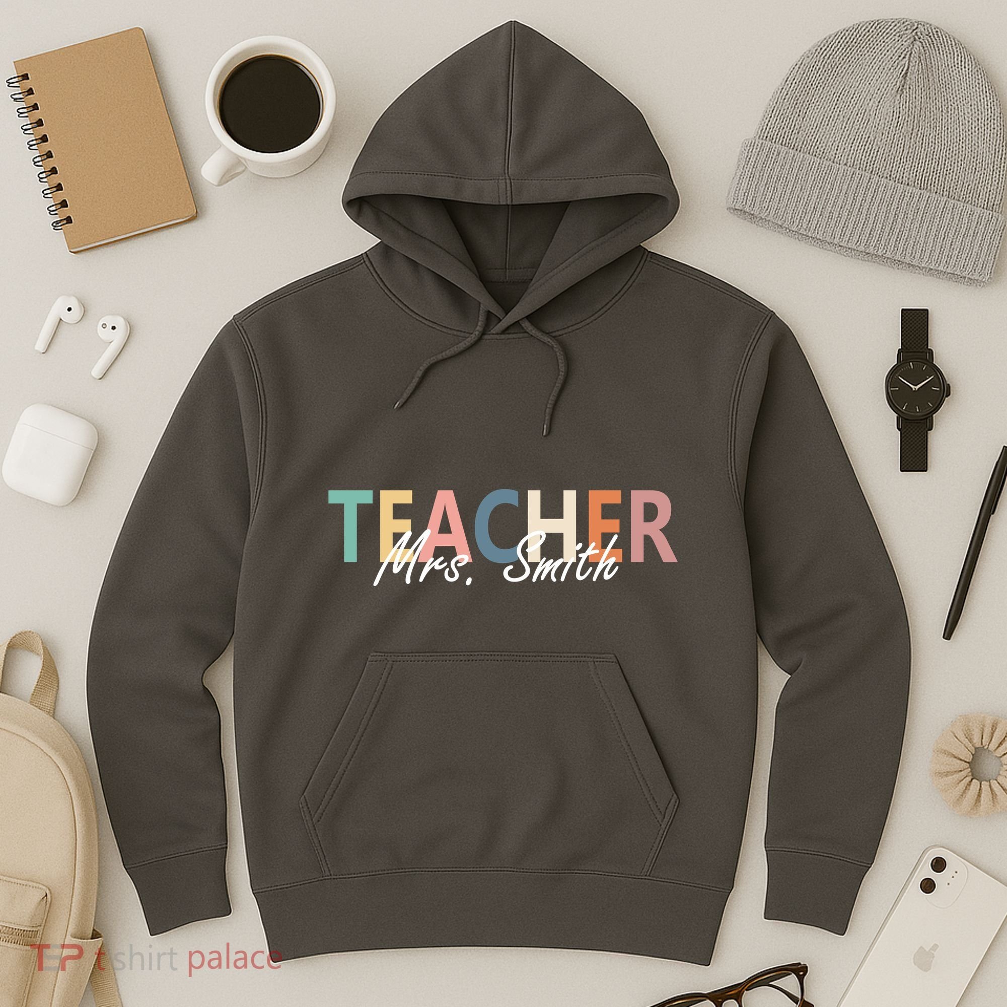 Cute Personalize Teacher Customizable Gift Custom Hoodie