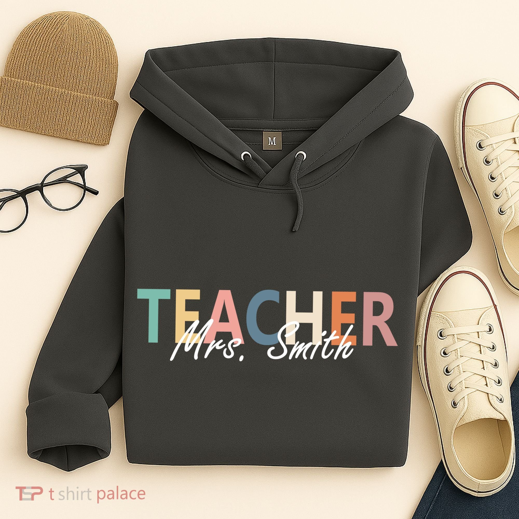 Cute Personalize Teacher Customizable Gift Custom Hoodie