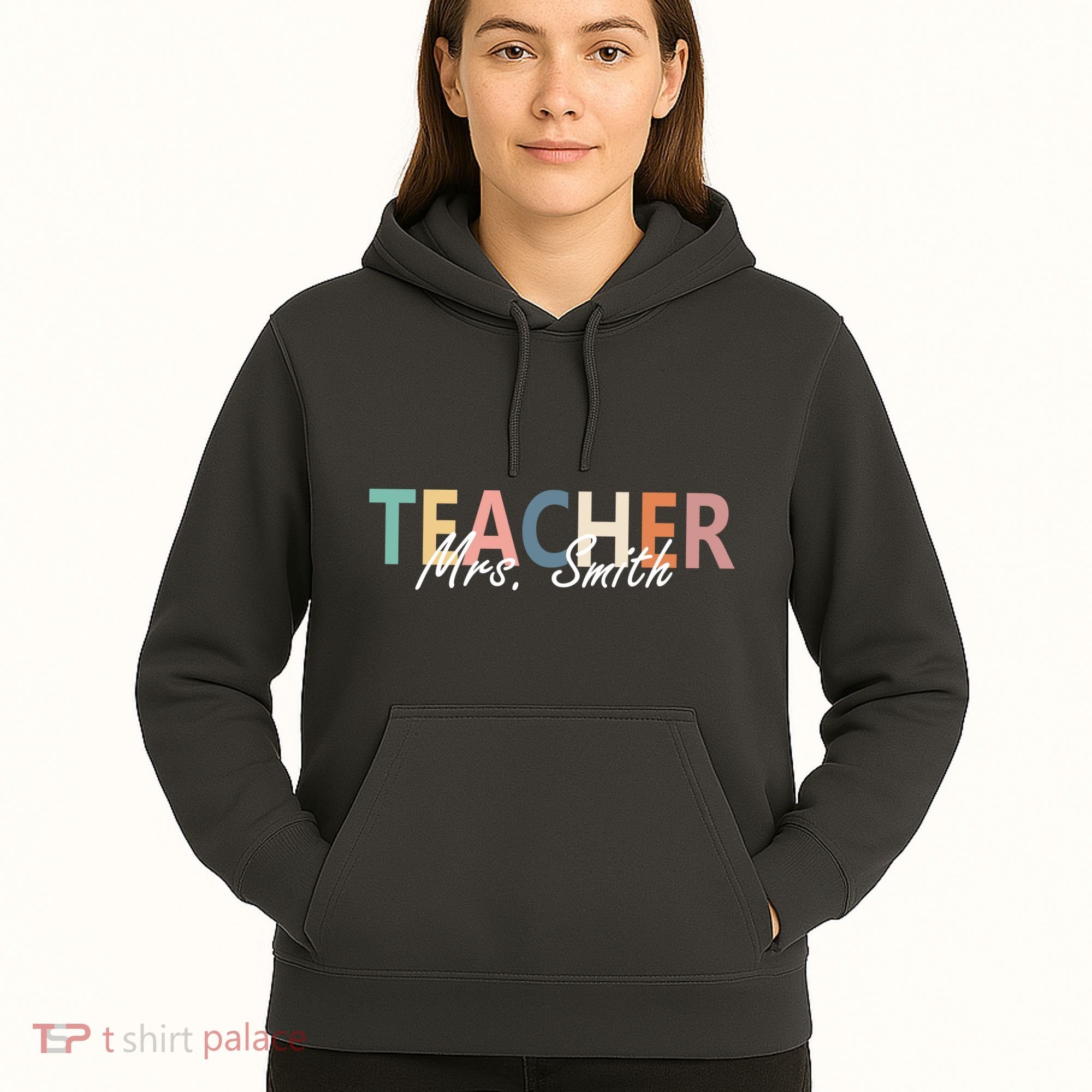 Cute Personalize Teacher Customizable Gift Custom Hoodie