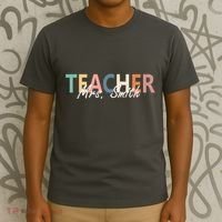 Cute Personalize Teacher Customizable Gift Custom T-Shirt thumb 3