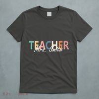 Cute Personalize Teacher Customizable Gift Custom T-Shirt thumb 5