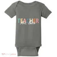 Cute Personalize Teacher Customizable Gift Custom Baby Bodysuit thumb 0