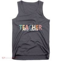 Cute Personalize Teacher Customizable Gift Custom Tank Top thumb 0