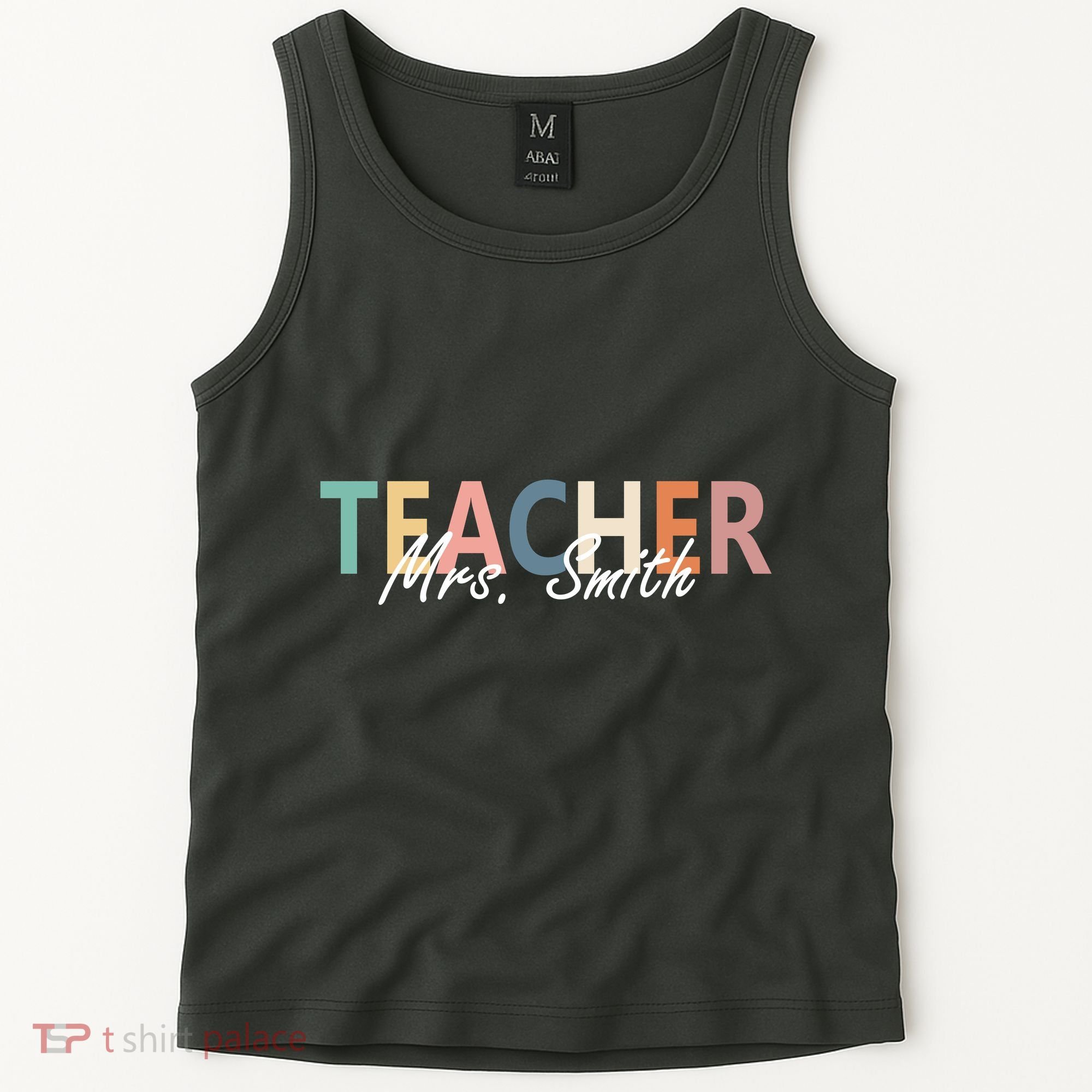 Cute Personalize Teacher Customizable Gift Custom Tank Top