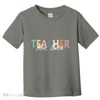 Cute Personalize Teacher Customizable Gift Custom Toddler T-Shirt thumb 0
